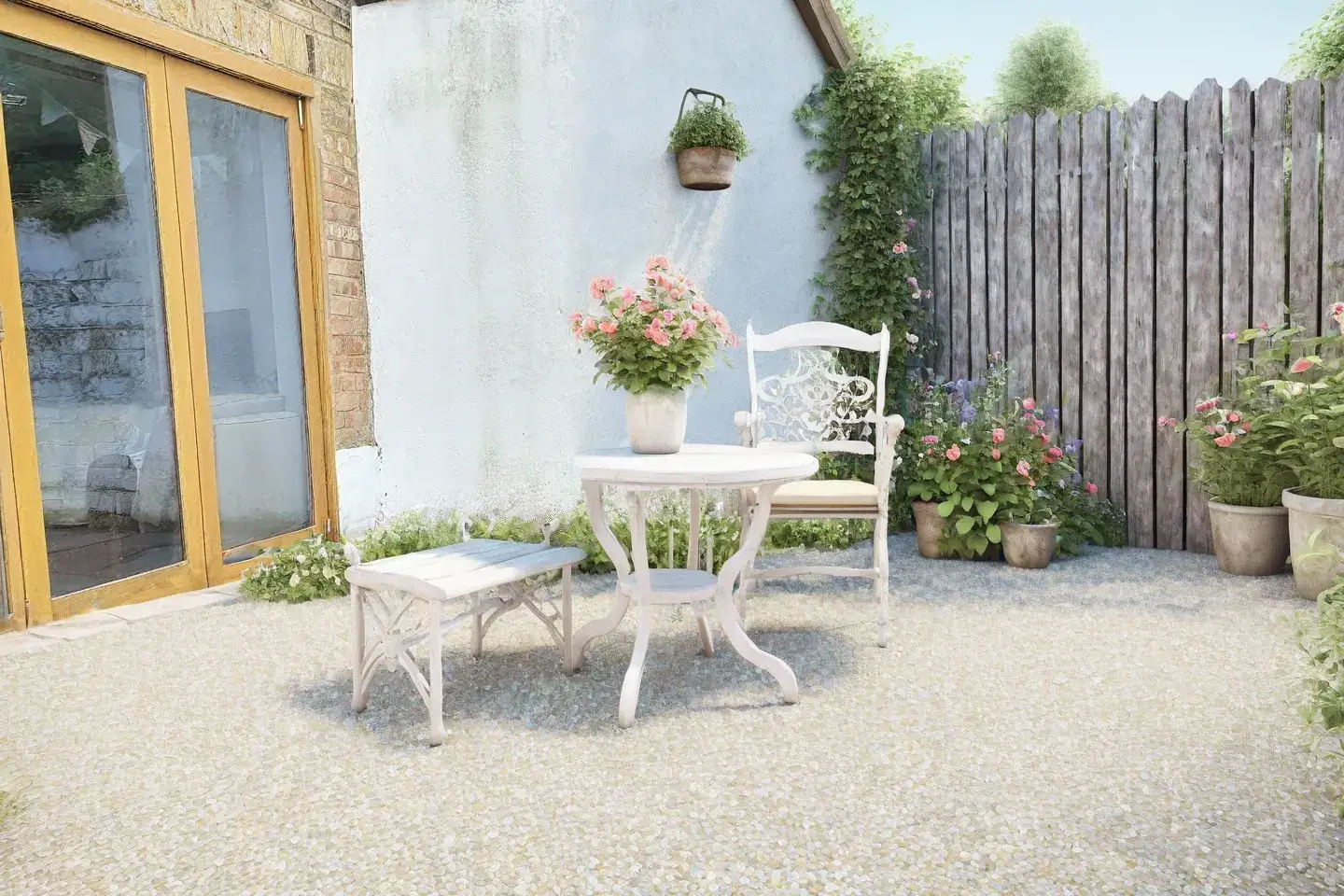 A cottage garden idea generated by AI