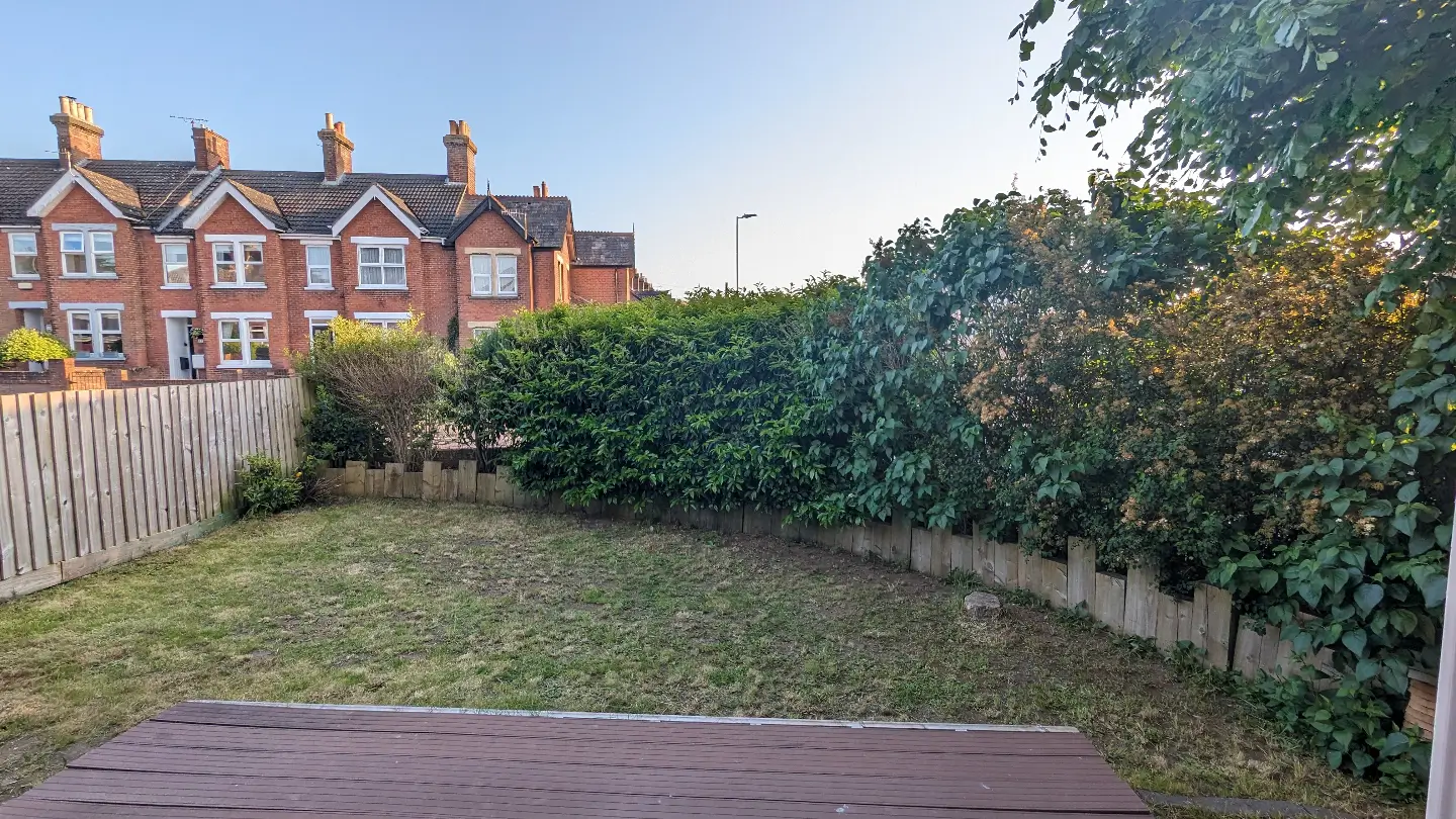 Garden before redesign