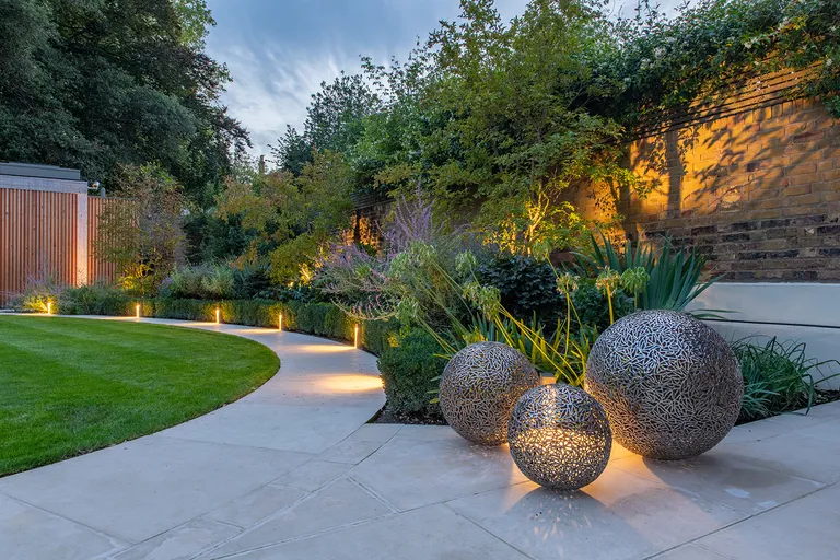 contemporary dark fence