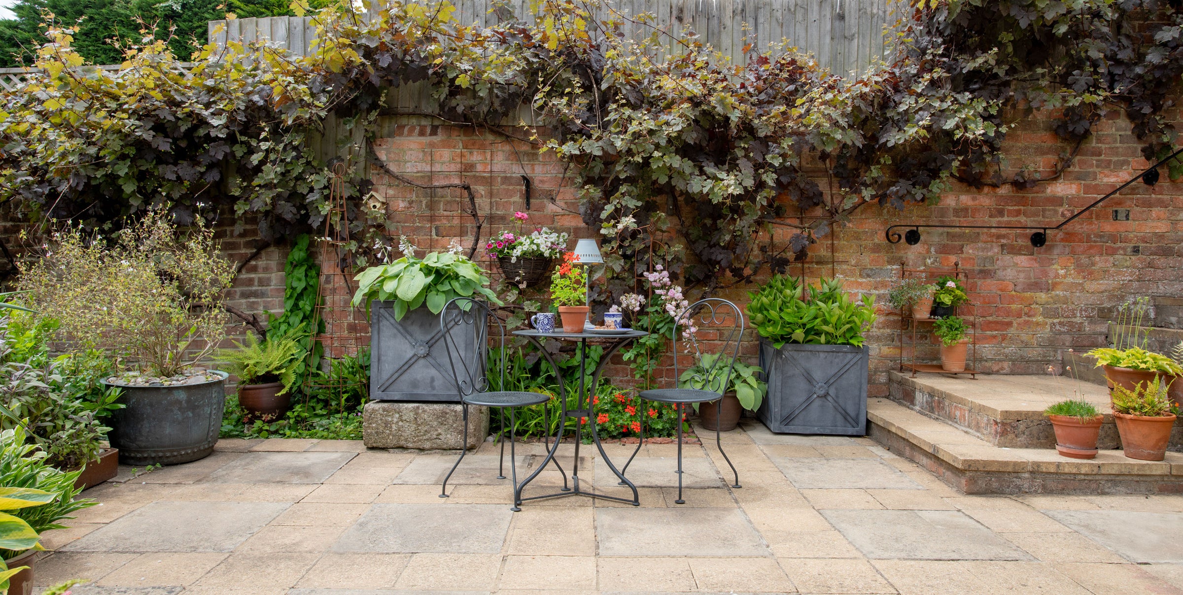 Raised plant containers