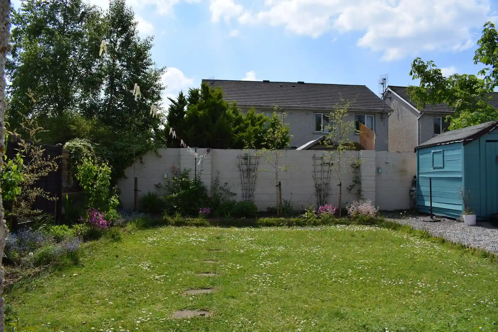 A customers garden before using the Rescape AI platform to generate garden ideas.